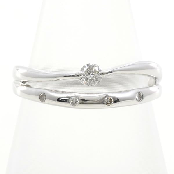 K18 White Gold Diamond Ring