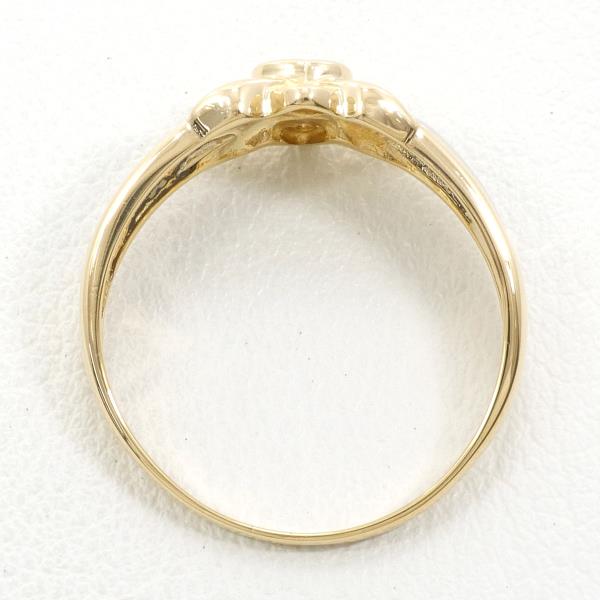 PT900 Platinum K18 Yellow Gold Diamond Ring 13.5 in Excellent Condition