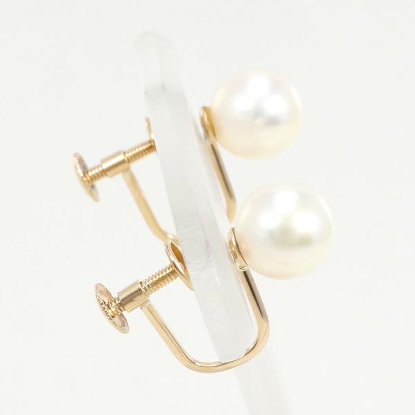 K18 Yellow Gold Pearl Earrings