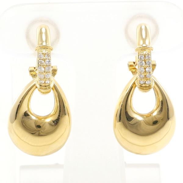 K18 Yellow Gold Diamond Earrings