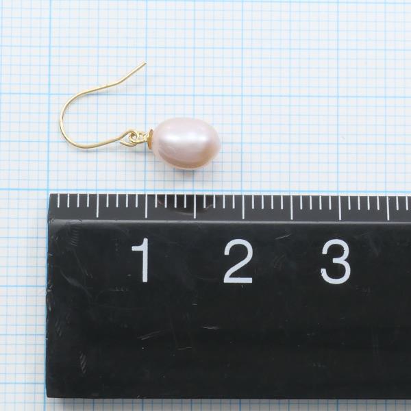 K18 Yellow Gold Pearl Earrings in Excellent Condition