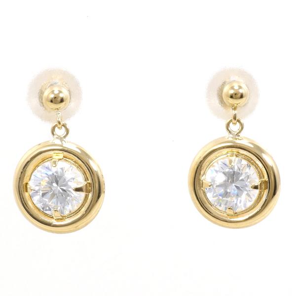 K18 Yellow Gold Zirconia Earrings