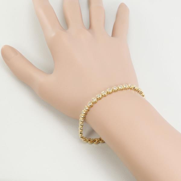 K18 Yellow Gold Diamond Bracelet 18cm