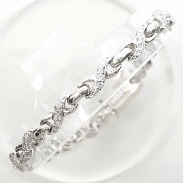 PT900 Platinum Diamond Bracelet 18.5cm