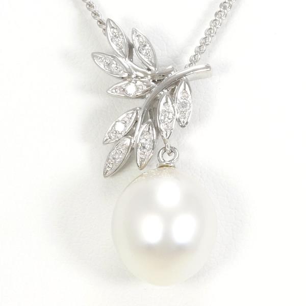 PT900 PT850 Platinum Pearl Necklace in Pristine Condition