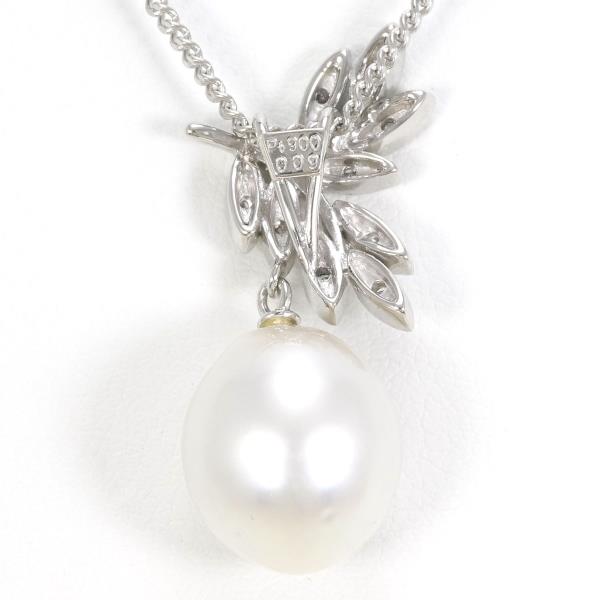 PT900 PT850 Platinum Pearl Necklace in Pristine Condition