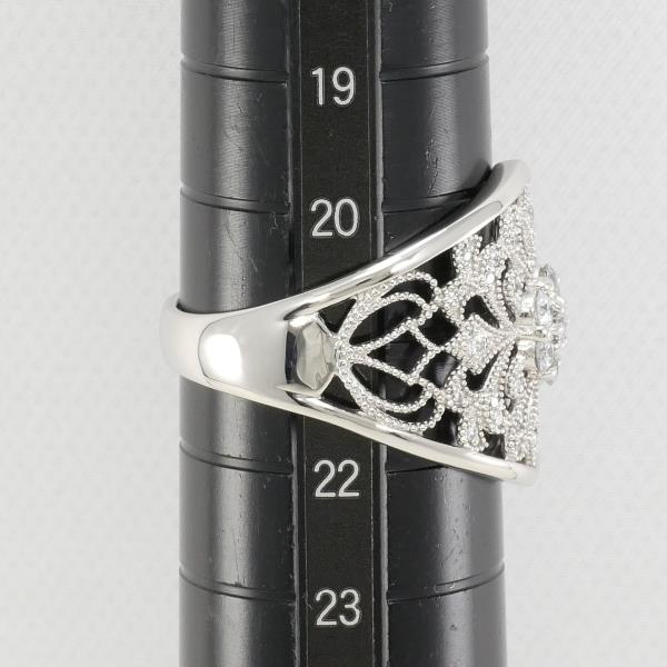 PT900 Platinum Diamond Ring 21 Size 0.64ct