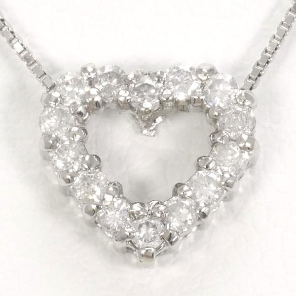 PT900 Platinum PT850 Diamond Necklace in Excellent Condition