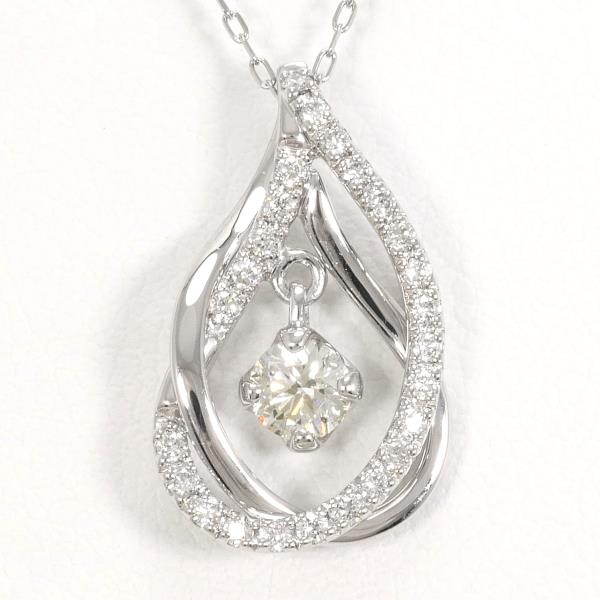 PT900 Platinum PT850 Diamond Necklace in Pristine Condition