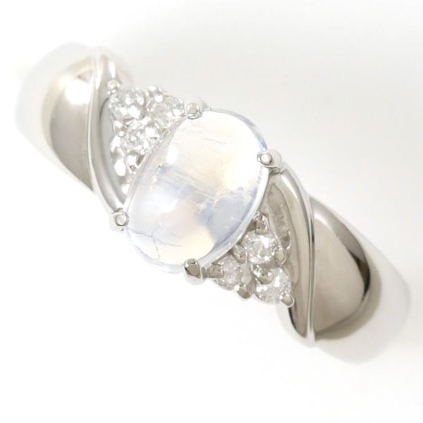 PT900 Platinum Moonstone Ring Size 12 in Excellent Condition