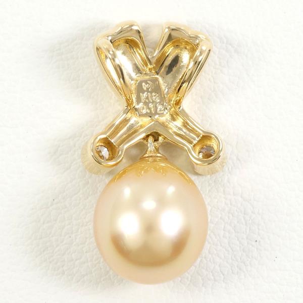 Tasaki K18YG Pearl Pendant Top in Excellent Condition