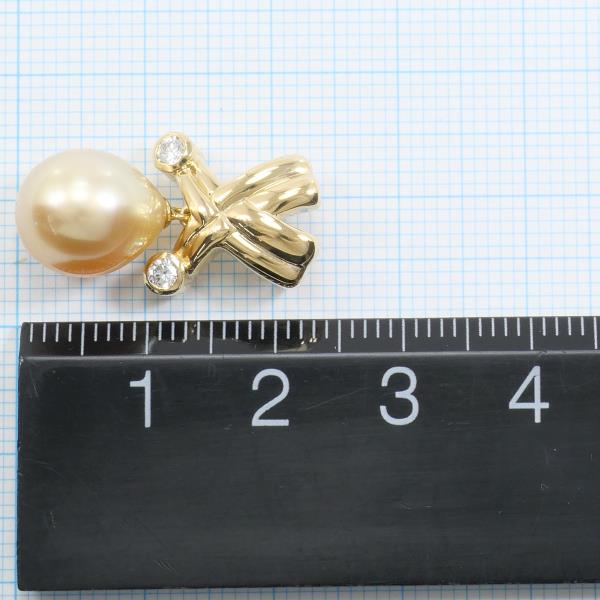 Tasaki K18YG Pearl Pendant Top in Excellent Condition