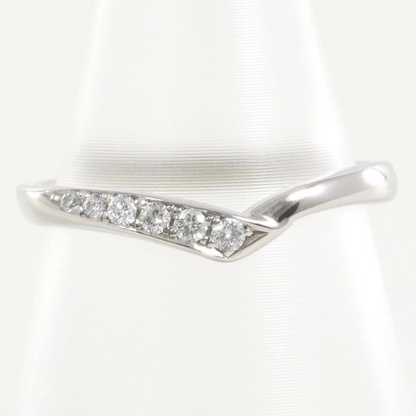 PT950 Platinum Diamond Ring 4.5 in Pristine Condition