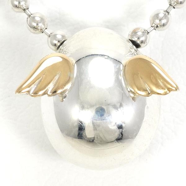 Angel Egg K18YG Silver Necklace