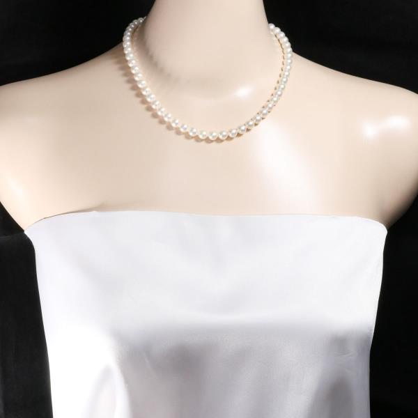 Silver Pearl Necklace 6.5mm 28.7g 42cm in Great Condition