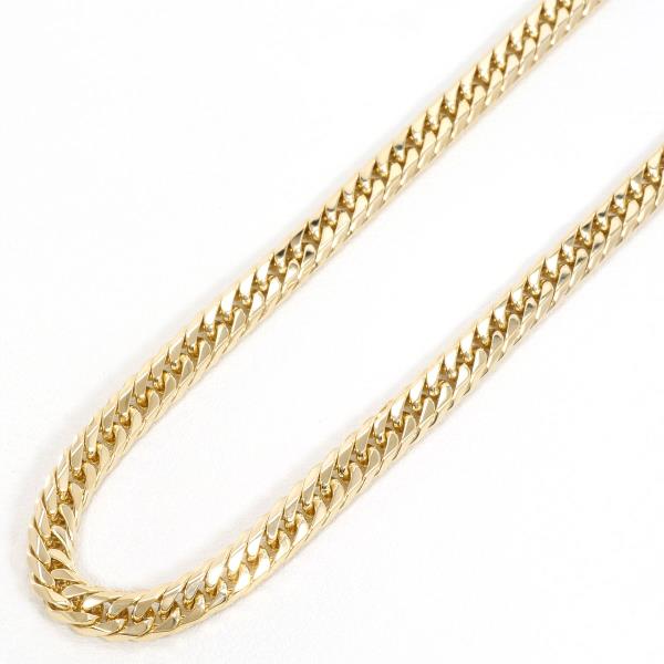 K18 Yellow Gold Necklace 60cm 6-Sided Double in Excellent Condition