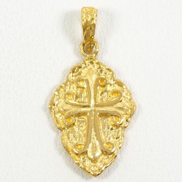 K24 Yellow Gold Pendant Top in Pristine Condition