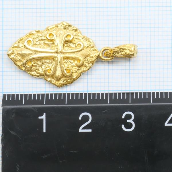 K24 Yellow Gold Pendant Top in Pristine Condition