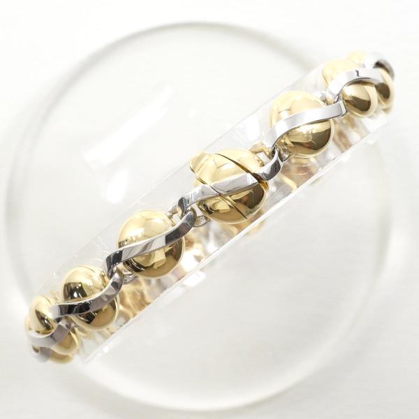 K18 Yellow Gold White Gold Diamond Bracelet 0.36ct