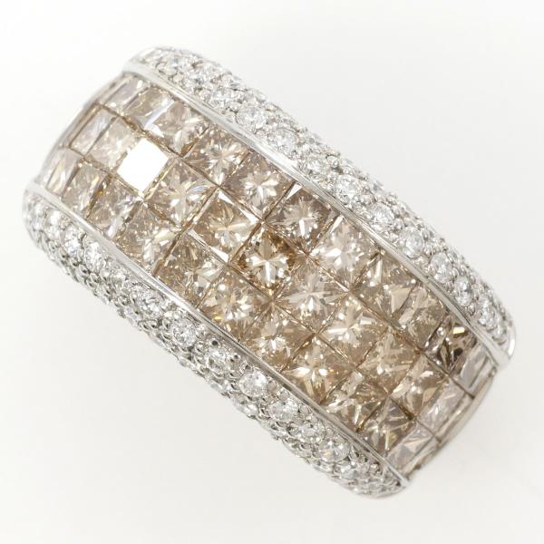 K18 White Gold Diamond Ring 14