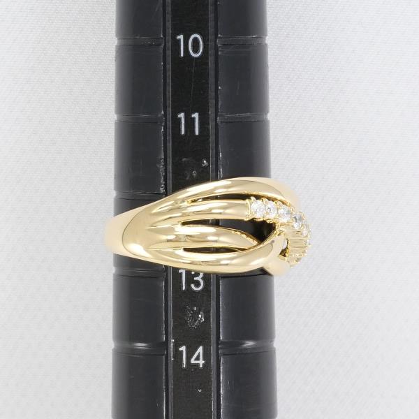 K18 Yellow Gold Diamond Ring 12.5 in Excellent Condition