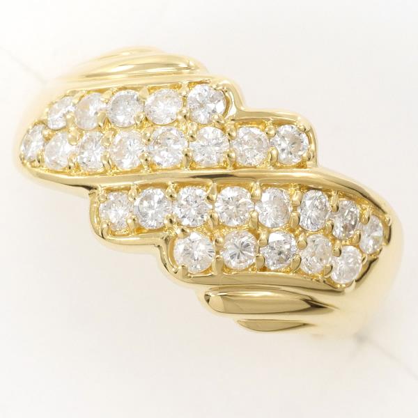 K18 Yellow Gold Diamond Ring 18