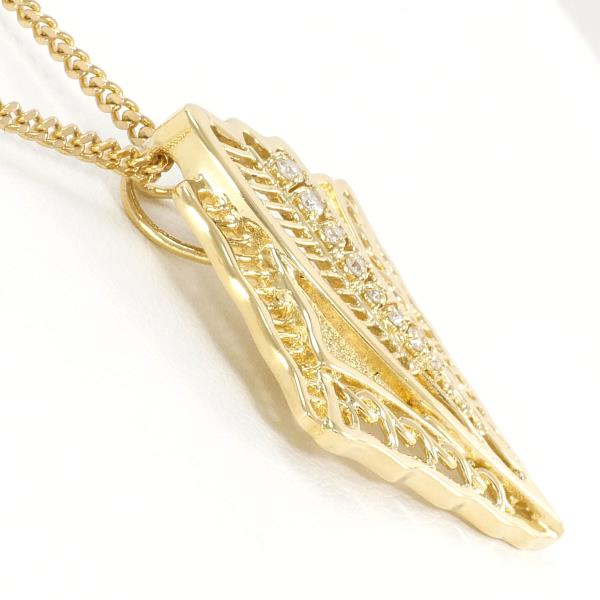 K18 Yellow Gold Diamond Necklace in Pristine Condition