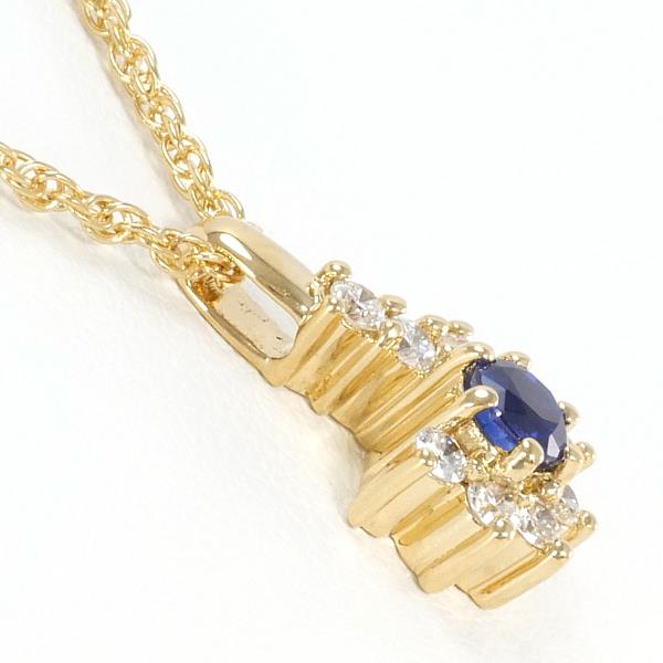 K18 Yellow Gold Sapphire Necklace