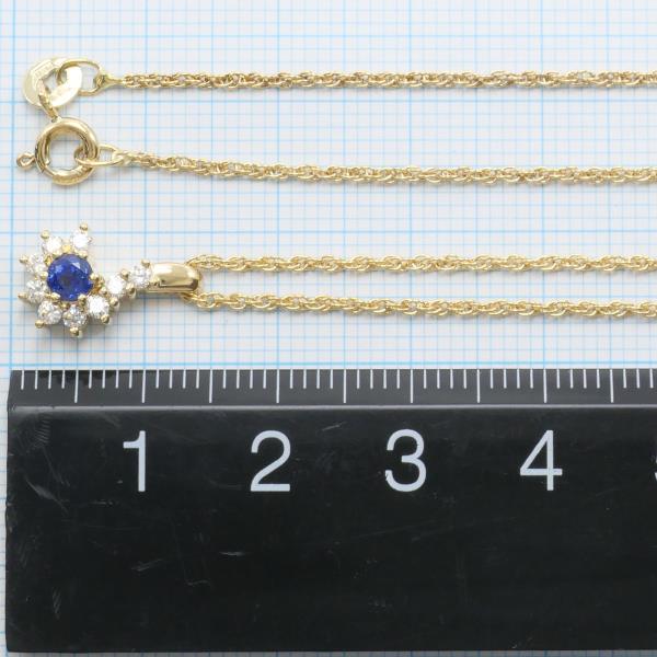 K18 Yellow Gold Sapphire Necklace