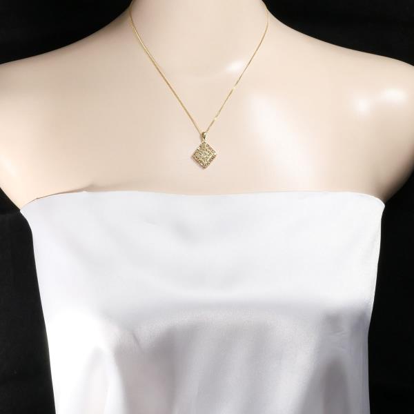 K18 Yellow Gold Necklace with Brown Diamond