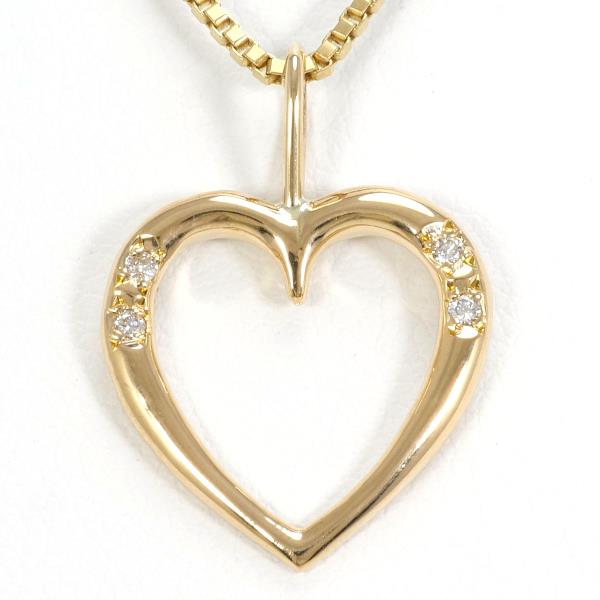 K18 Yellow Gold Diamond Necklace in Pristine Condition