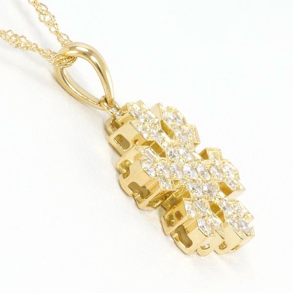 K18 Yellow Gold Diamond Necklace 0.50ct