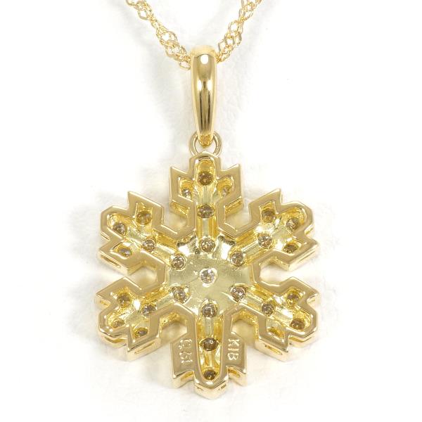 K18 Yellow Gold Diamond Necklace 0.50ct