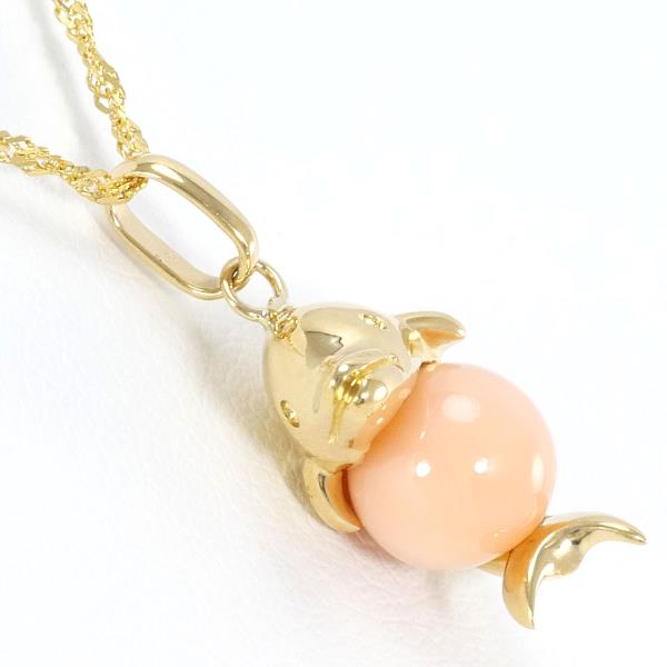 K18 Yellow Gold Coral Necklace