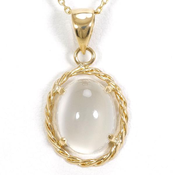 K18 Yellow Gold Moonstone Necklace in Pristine Condition