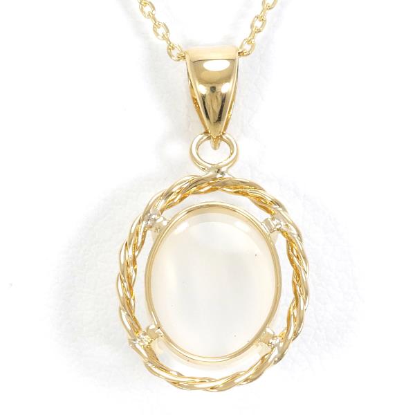 K18 Yellow Gold Moonstone Necklace in Pristine Condition