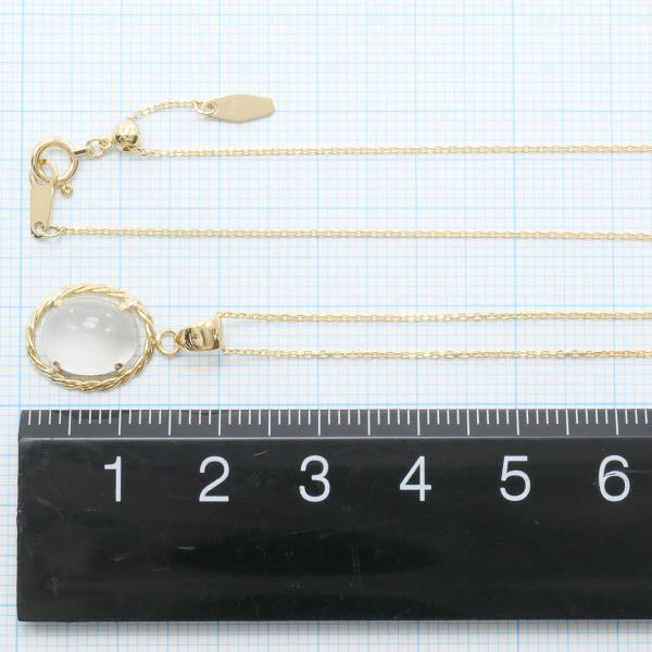 K18 Yellow Gold Moonstone Necklace in Pristine Condition