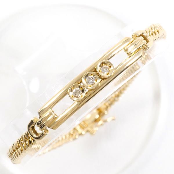 K18 Yellow Gold Diamond Bracelet 18.5cm