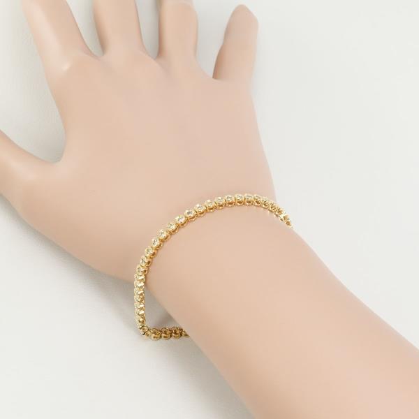 K18 Yellow Gold Diamond Bracelet 18.5cm