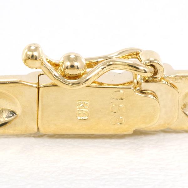 K18 Yellow Gold Diamond Bracelet 16.5cm