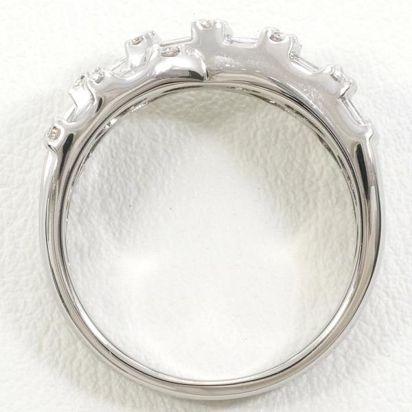 K18 White Gold Diamond Ring 12