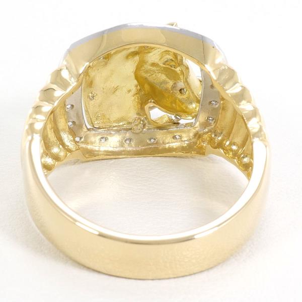 PT900 Platinum K18 Yellow Gold Diamond Ring 0.25ct in Pristine Condition