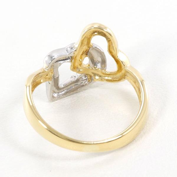 PT900 Platinum K18 Yellow Gold Diamond Ring in Pristine Condition