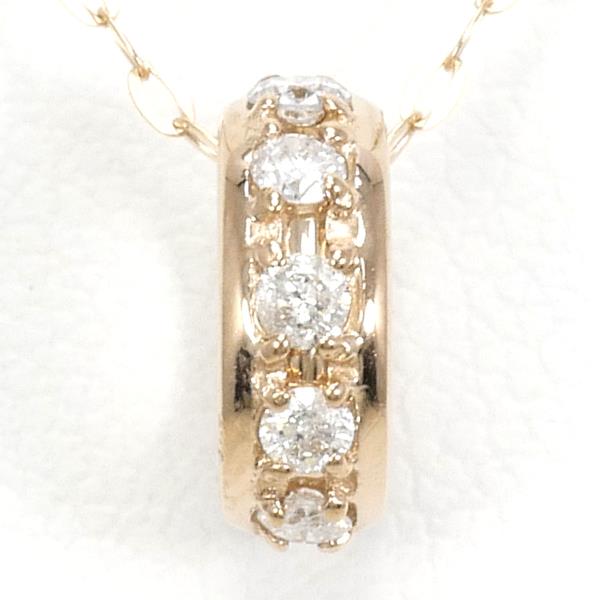 K18 Pink Gold Diamond Necklace