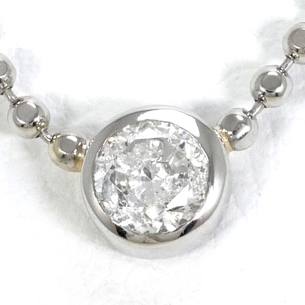 PT900 Platinum PT850 Necklace Diamond 0.10ct in Excellent Condition