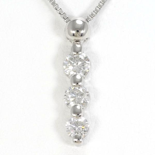 PT900 Platinum PT850 Diamond Necklace 0.5 SI in Pristine Condition