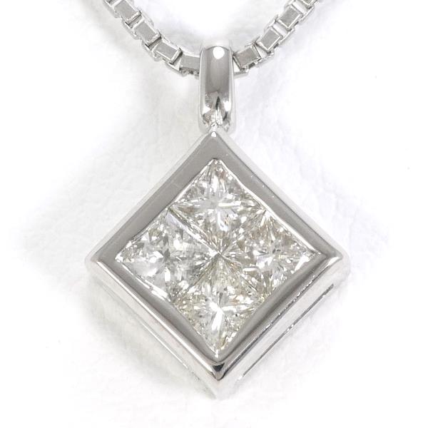 PT900 PT850 Platinum Diamond Necklace in Pristine Condition