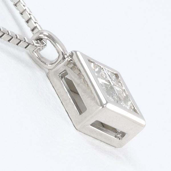 PT900 PT850 Platinum Diamond Necklace in Pristine Condition