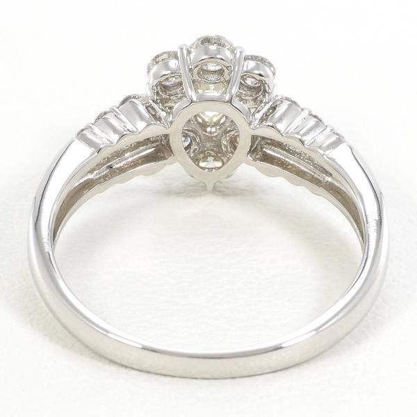 PT900 Platinum Ring with Yellow Diamond 0.24ct and Diamond 0.76ct in Excellent Condition