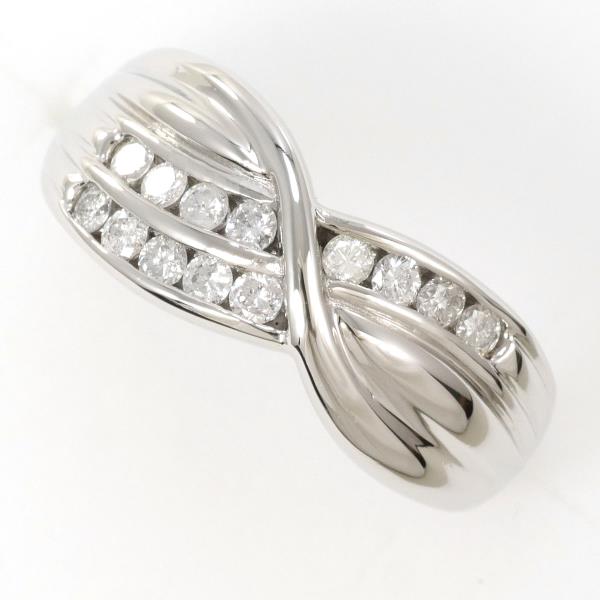 PT850 Platinum Diamond Ring 13.5 in Excellent Condition